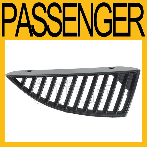2004 2005 lancer wagon no abs black plastic grille right passenger side grill rh