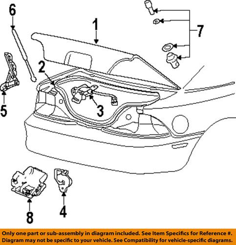 Ford oem 8r3z13a656aa trunk lid-trunk lamp assembly