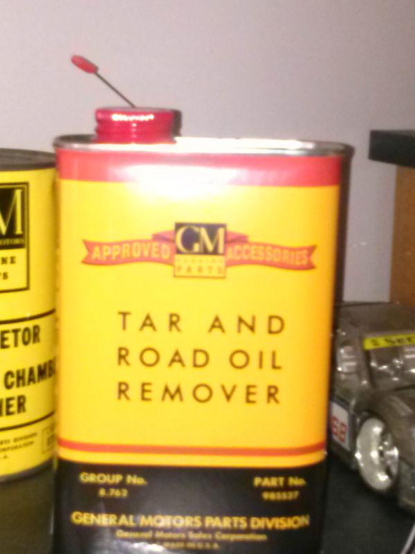 Vintage  novelty gm 1936,1937,1942,1947   tin can container  oil remover