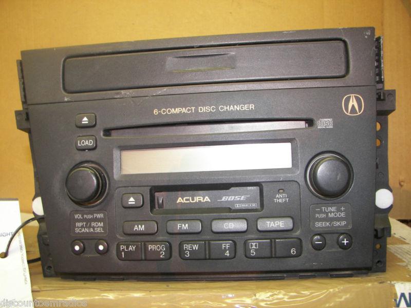 01-03 acura cl bose 6 disc cd cassette radio & theft code 39101-s3m-a140 *