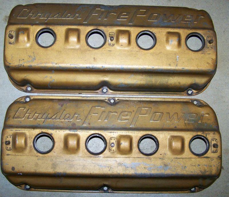  early vintage 331 354 392 hemi valve covers with bumps and nuts nice