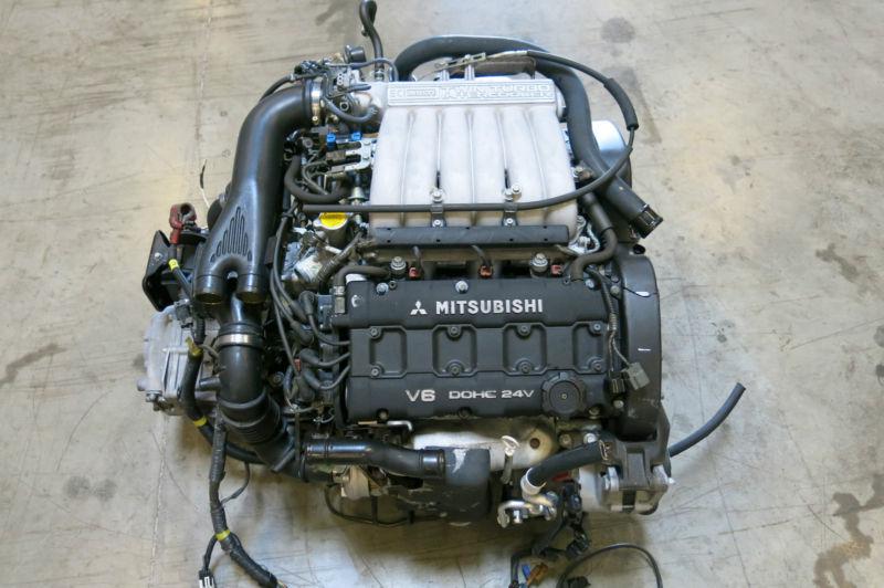 Jdm mitsubishi 3000gt vr4 6g72 twin turbo engine dodge stealth 3.0l motor 6 spd
