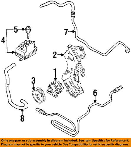 Volkswagen oem 1j0422371c power steering reservoir/steering pump