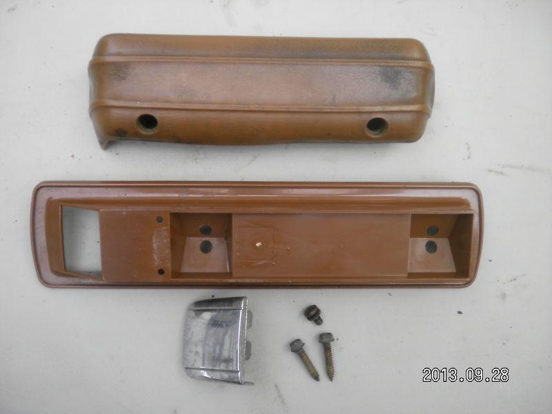 1971 mustang door panel armrest bezel handle & hardware ginger oem nice 73 72 71
