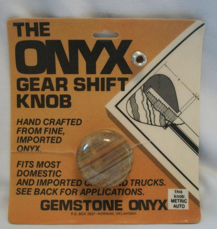 Auto gear shift knob brown tan onyx gemstone marble like truck car hot rod tuner