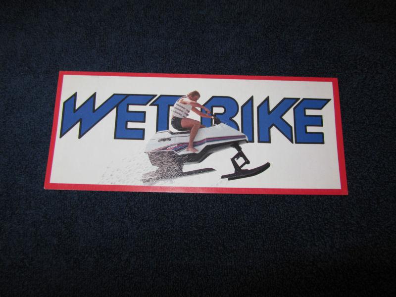 Vintage wetbike flyer