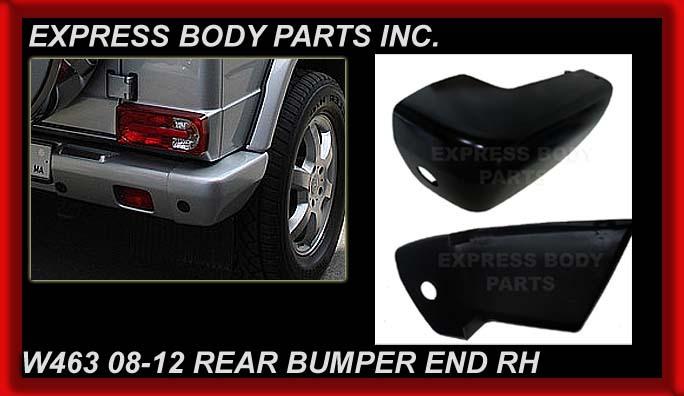 Mercedes g500 g55 g550 w463 g wagon rear bumper end cap 2008-2012 rh passenger