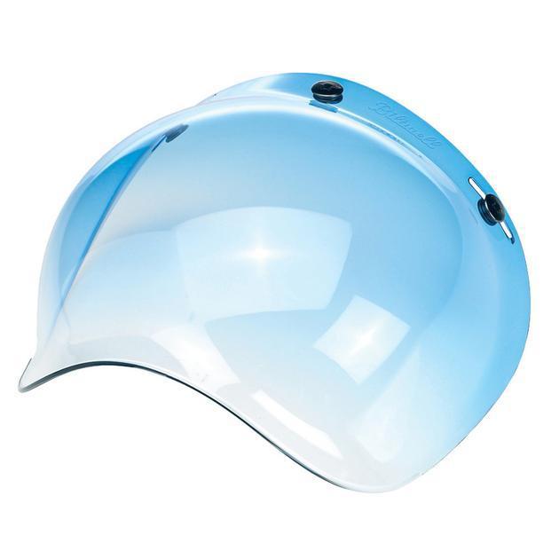 Biltwell inc blue gradient bubble shield for 3/4 helmets biltwell bell fulmer
