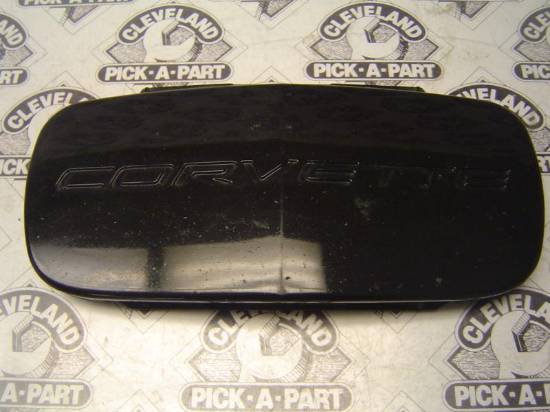 97-04 chevrolet c5 corvette oem license plate filler black 