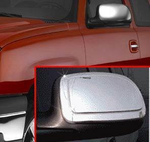 2000 - 2006 fits chevy tahoe avalanche escalade for a pair chrome mirror covers