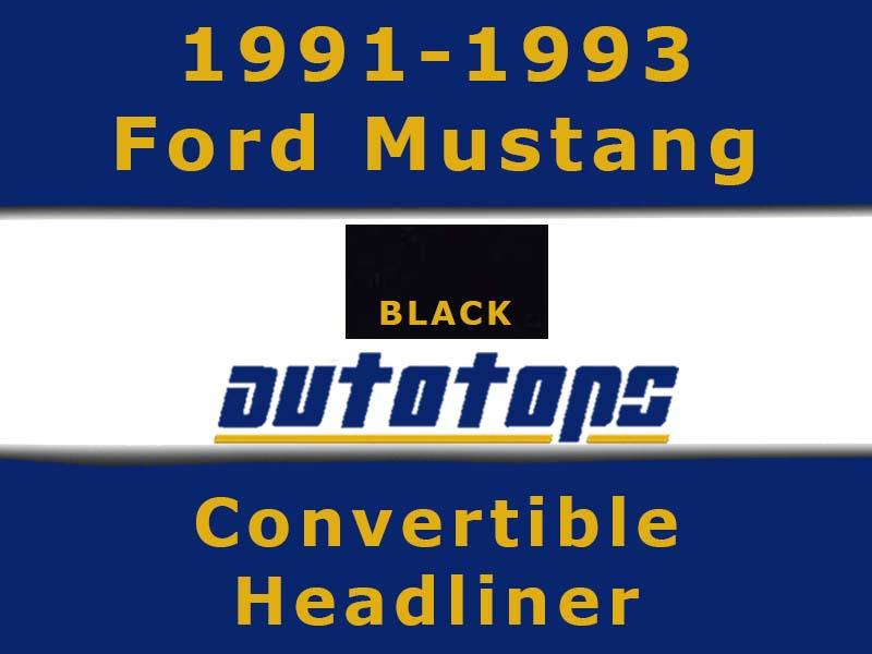 1991-1993 ford mustang convertible top headliner head liner