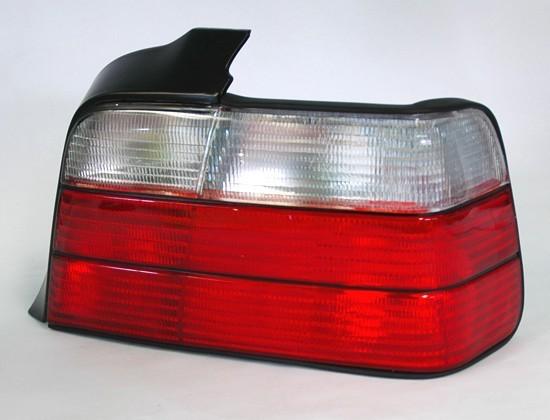 Red clear tail lights fits bmw e36 4dr 3 series 92-98