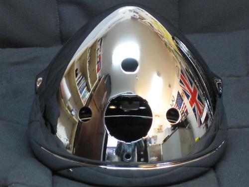 Headlight shell bezel 7" triumph 99-9969 1968 69 70 bsa 66-65062 bucket rim