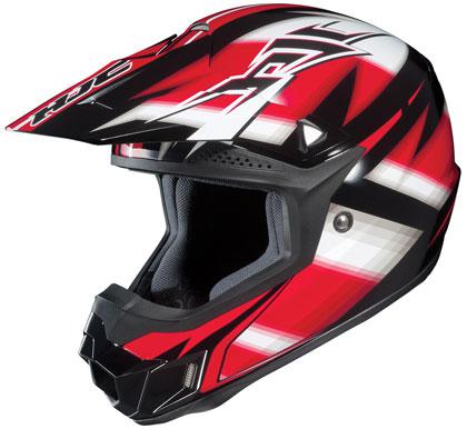 Hjc clx6 cl-x6 spectrum adult mx helmet black red white
