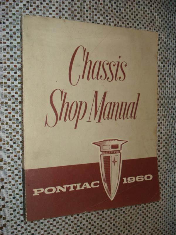 1960 pontiac shop manual original service book rare nr