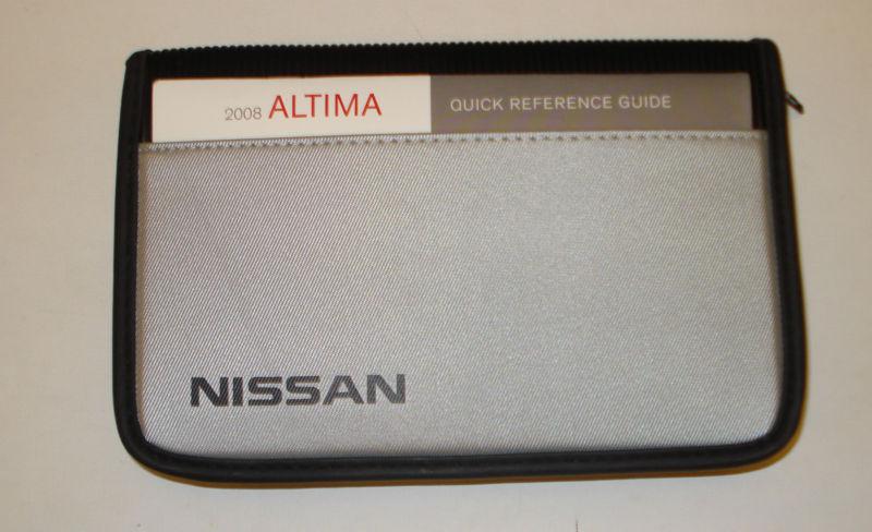 2008 nissan altima manual case w/ maintenance & service guides 