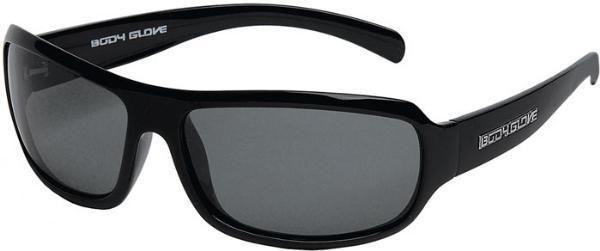 Quantum body glove bronte beach shiny black frame/smoke polarized lens qbg1120