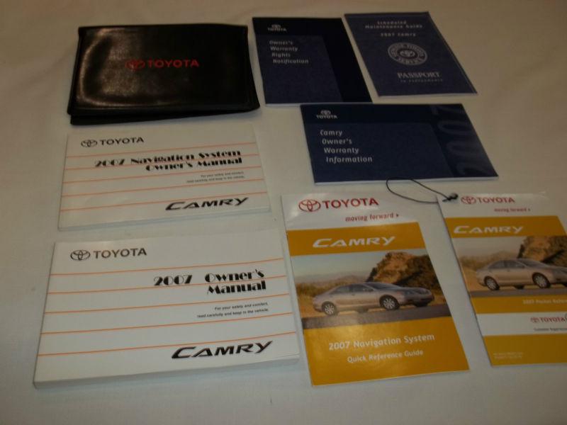 Purchase 2007 Toyota Camry Owner Manual 8 Pc Set Navigation Black Toyota Factory Case In Saint Petersburg Florida Us For Us 32 10