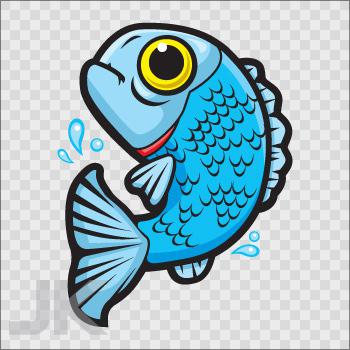 Decals sticker fish salt water aquarium cartoon l 0500 xf9rb
