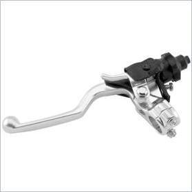 Crf clutch lever assembly with hot start and quick adjust polished 
