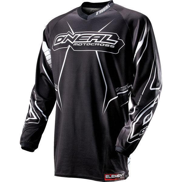 Black/white m o'neal racing element youth jersey 2013 model