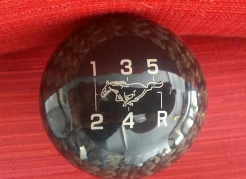 New shifter knob shelby gt500 mustang carbon fiber 1999 and later. oem ford part