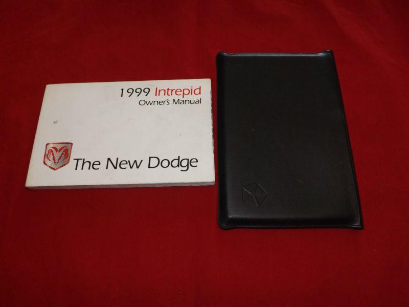 1999 intrepid dodge guide owner's manual and black case 