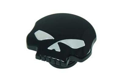 Black skull gas cap for harley sportster dyna softail fuel cap fxd fl xl flt*