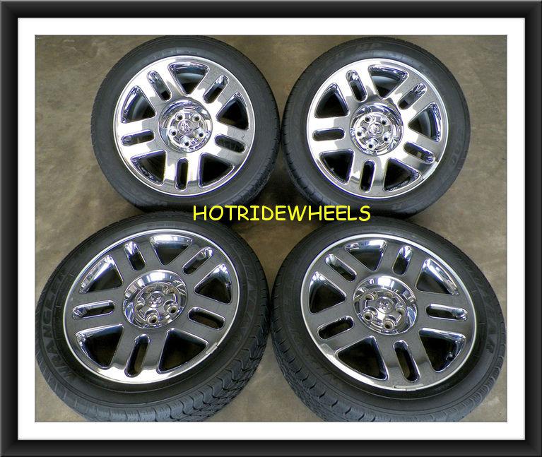 20" dodge nitro chrome clad oem wheels with goodyear tires 245/50/20       #946b