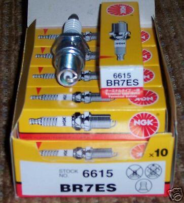 10 pack of ngk spark plugs br7es solids 6615 nib