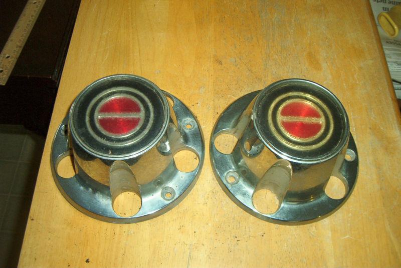 Pair oe centers, 1992-96 ford f150/fullsize bronco sport wheel # 3026