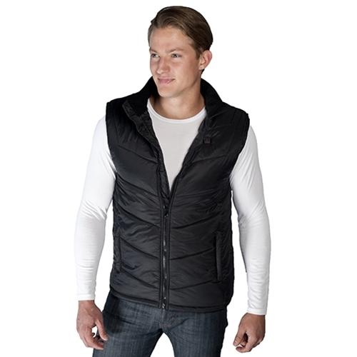 Venture heat battery powered nylon quilted heated vest - mens sm / small