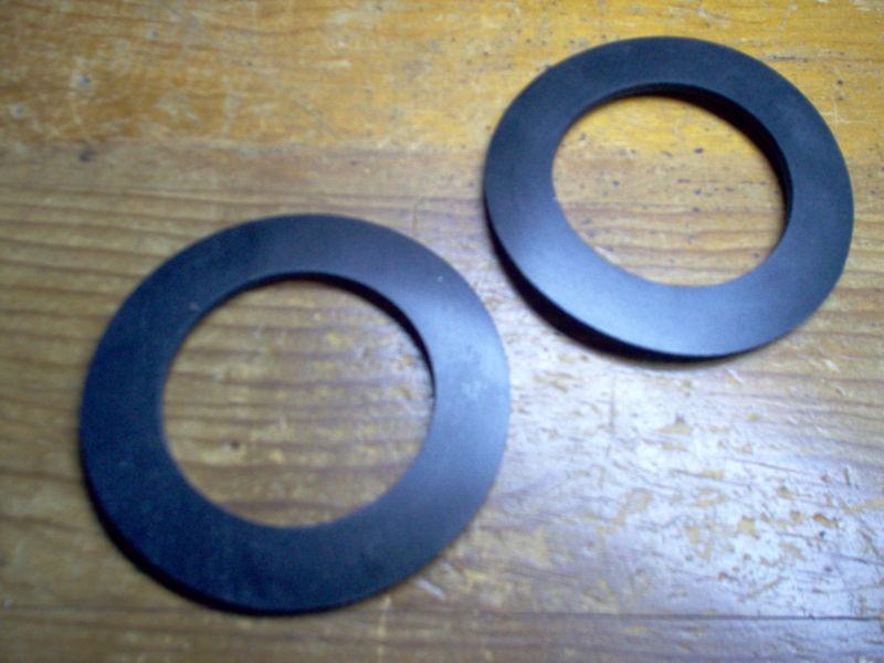 (2) military style 5 gallon jerry can gerry can gas cap gaskets   vv