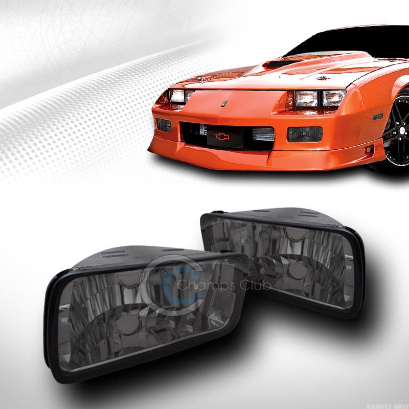 Depo smoke clear lens front signal bumper lights lamps 85-91 92 chevy camaro z28