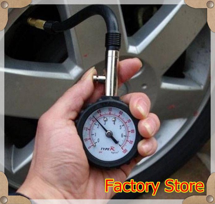 New auto car air tire dial tyre pressure gauge measure meter with air release