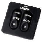 Lenco trim tab dual solid statetactile rocker switch panel w retractor 15069-001