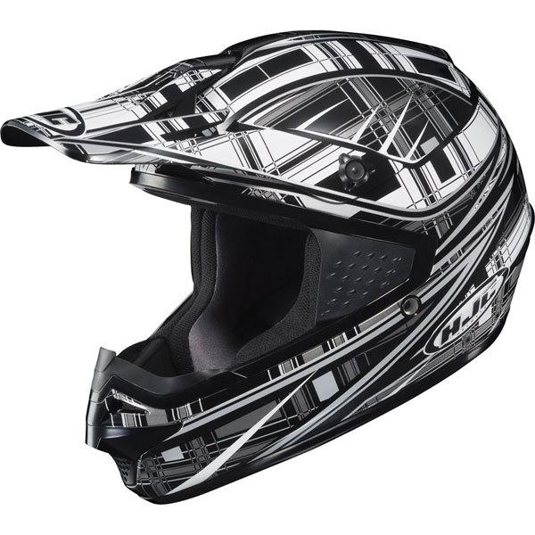 Silver/black/white xxl hjc cs-mx stagger helmet 2013 model