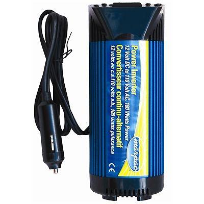 12v to 110v ac/dc 180 watt cup holder style power inverter w/ usb charge port