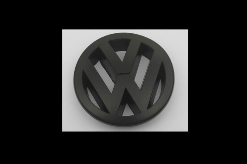 Matte black front grille emblem badge for vw touareg 07-10 v6 v8 tdi