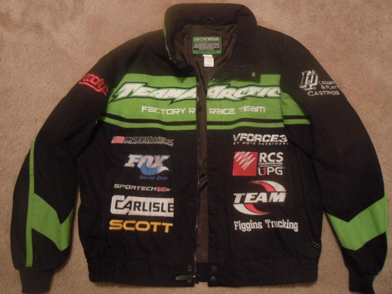 Mens arctic cat race team jacket, large, rarely worn, new condition!