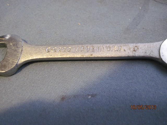 Blue point ~ open end angle wrench ~ c-2220~ 11/32 & 5/16 ~ tool made usa