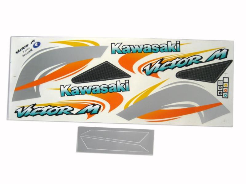 Kawasaki victor-m 150 2006 body plastic sticker set "all colors" 