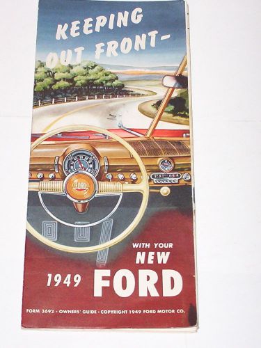 1949 ford owner&#039;s guide-rare