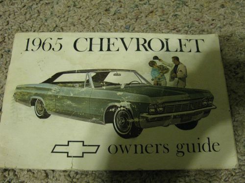 1965 chevrolet owners guide