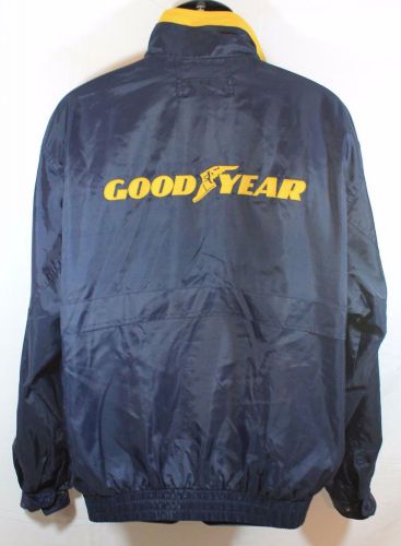Mens swingster goodyear windbreaker jacket raincoat sz large with cargo pockets