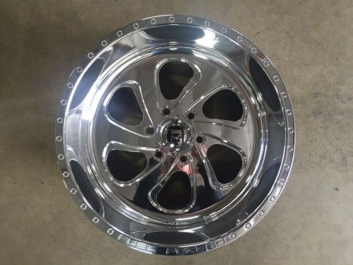 Fuel forged 20 x 10 ff12 chevy gmc 1500 6 on 5.5 -25mm polished brand new in box