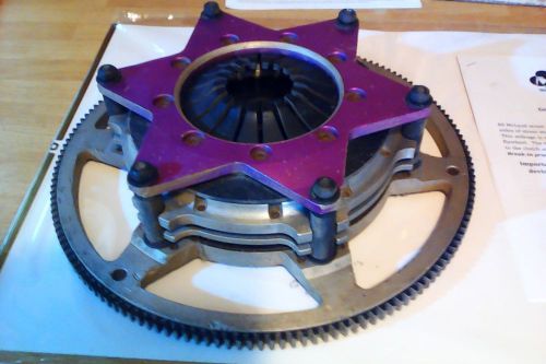 Sbc mcleod aluminum flywheel &amp; clutch - circle track and road course clutch.