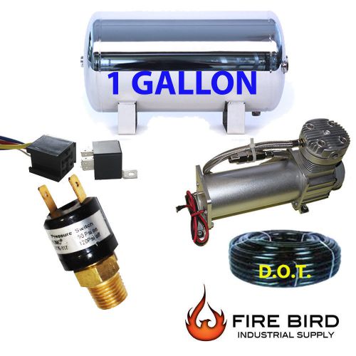 1 gallon stainless polish air tank trainhorn air suspension compressor rpsw xzx