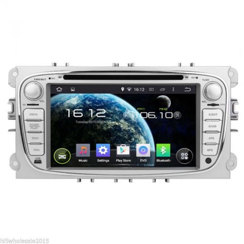 Android 4.4 gps navi car stereo dvd player for ford focus mondeo+steering wheel