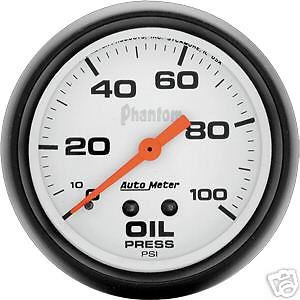 Auto meter 2 5/8&#034; phantom oil pressure gauge #5821